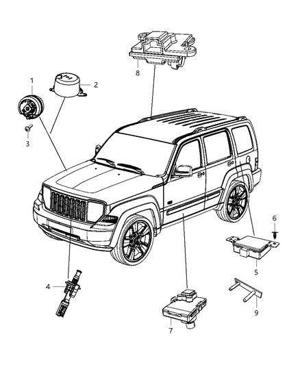 2012 Jeep Liberty Siren Alarm System Diagram