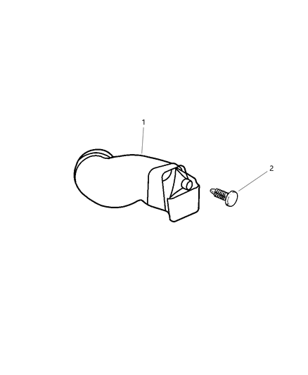 1999 Jeep Grand Cherokee Ambient Air Duct Diagram for 4854218