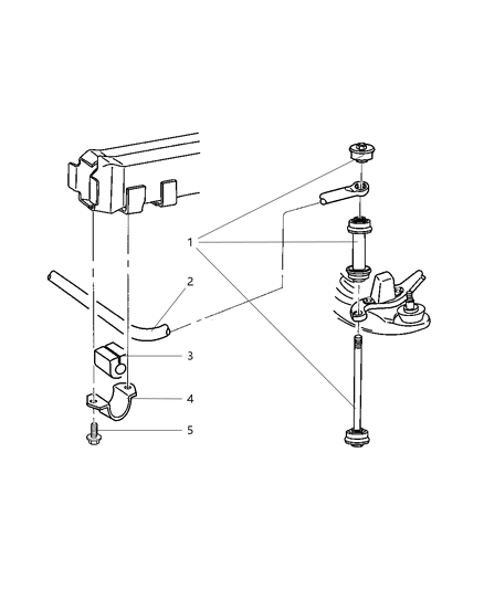 2003 Dodge Ram Van Front Stabilizer Bar Diagram