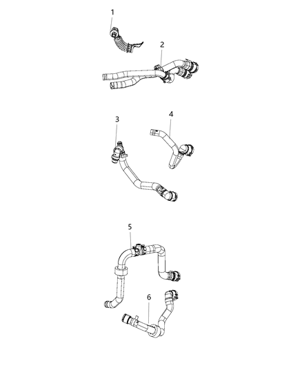 2017 Jeep Renegade Hose-Heater Supply Diagram for 68247036AA
