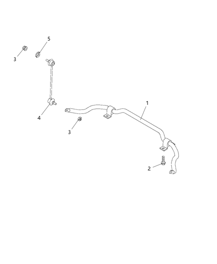 2020 Ram ProMaster City Link-STABILIZER Bar Diagram for 68349757AA