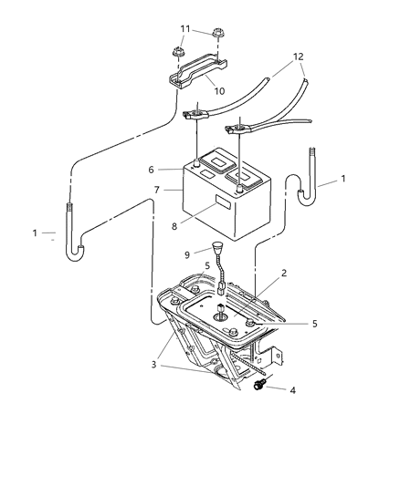 2003 Jeep Wrangler Battery Wiring Diagram for 56044071AE