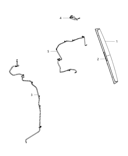 2012 Chrysler Town & Country Spoiler-LIFTGATE Diagram for 1SF62TZZAE