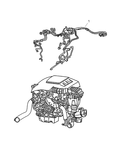 2009 Jeep Grand Cherokee Wiring-Engine Diagram for 68019725AA