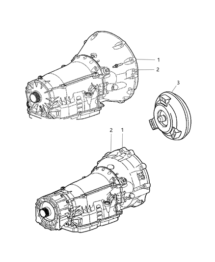 2007 Dodge Charger Trans-With Torque Converter Diagram for RX144486AD