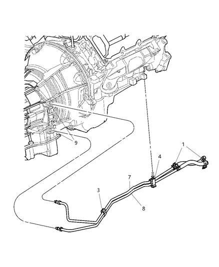 2004 Jeep Liberty Tube-Return Diagram for 5103256AA