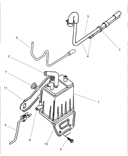 2000 Chrysler Voyager Vapor Canister Diagram