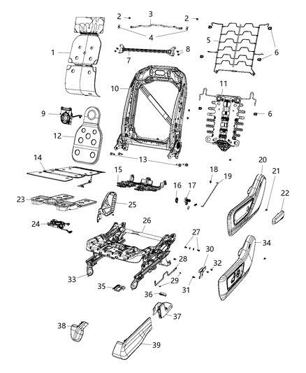 2019 Ram 1500 Screw Diagram for 6512566AA