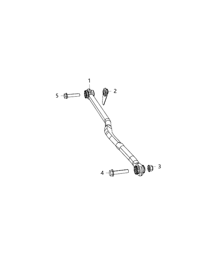 2020 Jeep Gladiator Front Stabilizer Bar, Track Diagram