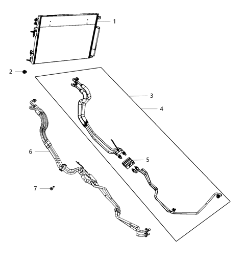 2014 Chrysler 300 Hose Assembly-Oil Cooler Pressure And Ret Diagram for 68195935AC