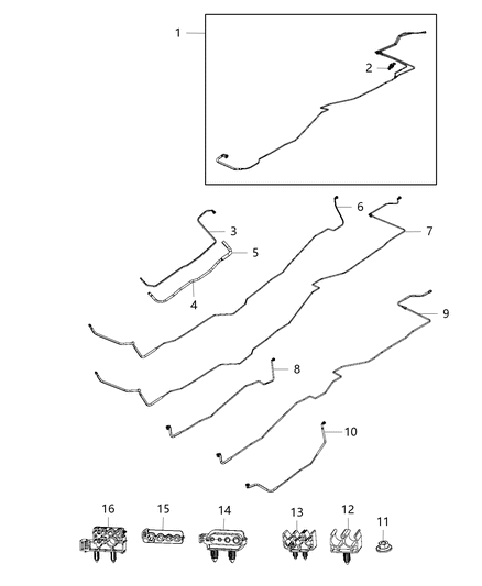 2013 Ram 3500 Tube-Fuel Vapor Diagram for 5146926AA