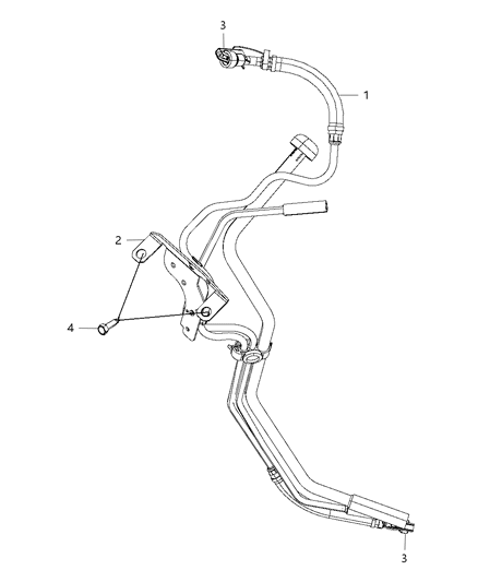 2009 Dodge Ram 3500 Fuel Lines & Related Diagram