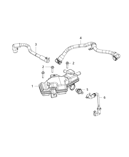 2015 Jeep Renegade Crankcase Ventilation Diagram 1