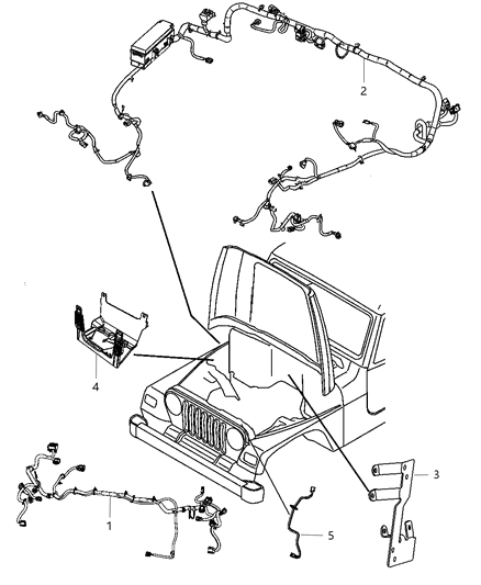 2014 Jeep Wrangler Wiring-Dash Diagram for 68164673AF