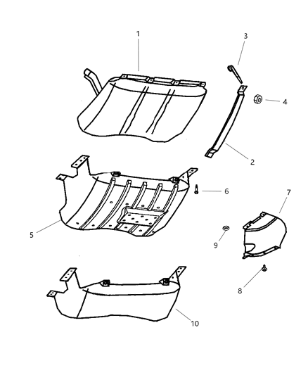 2004 Jeep Grand Cherokee Strap-Fuel Tank Diagram for 52080143AA