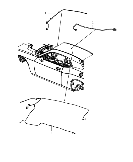 2013 Dodge Challenger Wiring-HEADLINER Diagram for 68079665AB