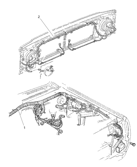 1997 Jeep Cherokee Wiring Headlamp / Dash Diagram