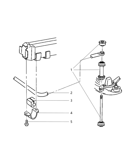 2000 Dodge Ram Van Front Stabilizer Bar Diagram