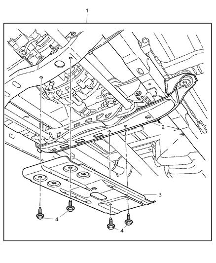 2007 Dodge Ram 1500 Skid Plate Transfer Case Diagram