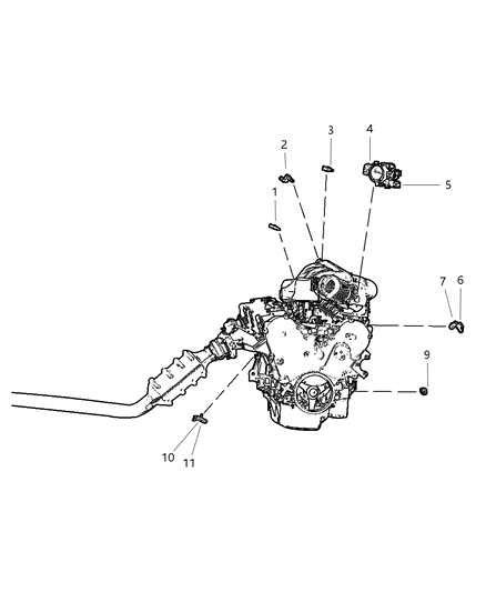 2007 Chrysler Pacifica Sensors, Engine Diagram