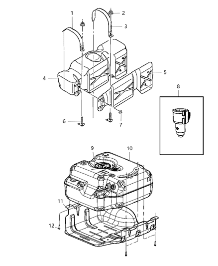 2010 Dodge Ram 3500 Cab Chassis Fuel Tank Diagram