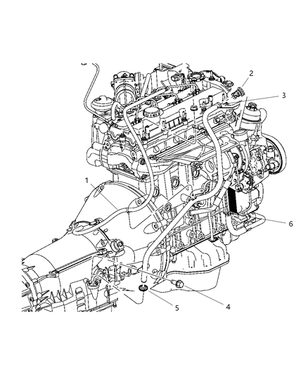 2007 Dodge Nitro Tube-Oil Filler Diagram for 53013883AC