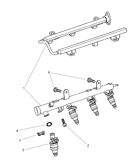 1997 Chrysler Sebring Coupe Fuel Rail Diagram 2