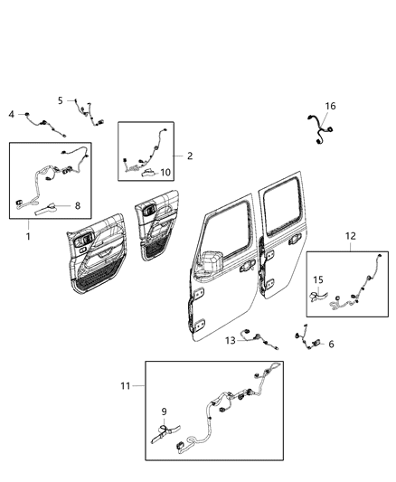 2021 Jeep Wrangler Wiring-Jumper Diagram for 68325446AE