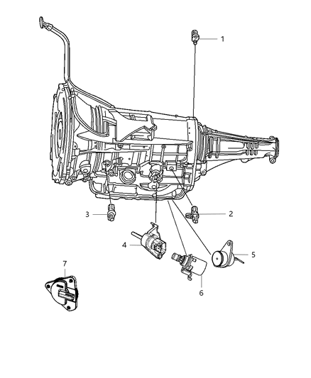 2012 Ram 1500 Sensors - Powertrain Diagram