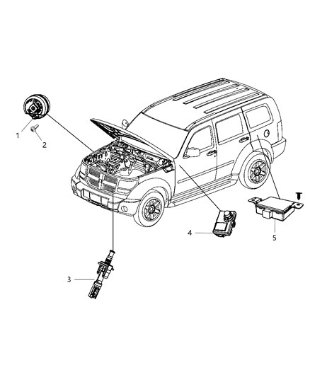 2008 Dodge Nitro Siren Alarm System Diagram