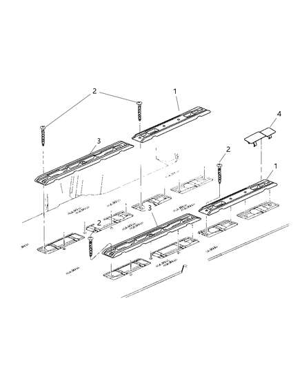 1999 Dodge Grand Caravan Anchor Seat Diagram for HG44RC8