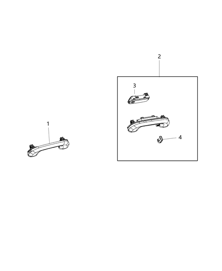 2020 Jeep Compass Coat Hooks And Pull Handles Diagram