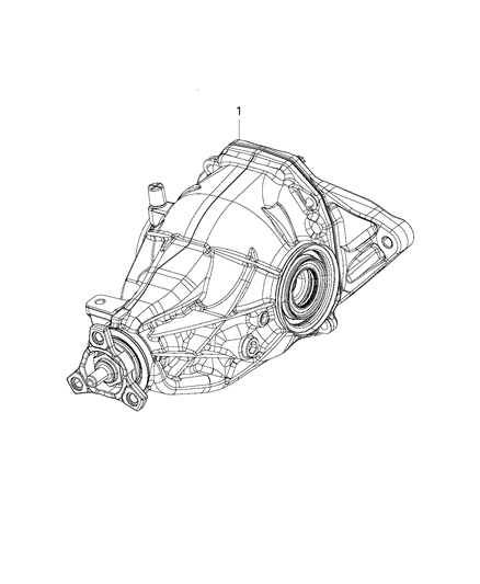 2014 Dodge Charger Differential-Rear Axle Diagram for 68041031AA