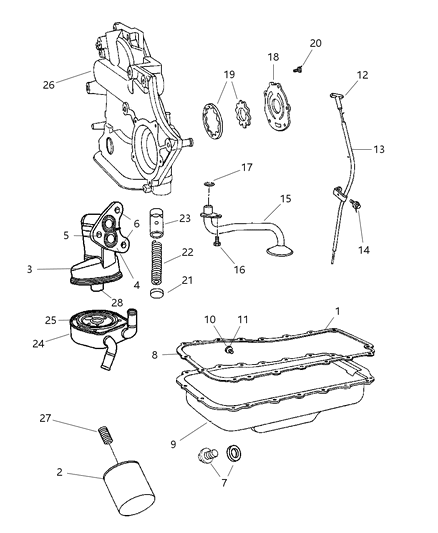 2006 Dodge Caravan Engine Oiling Diagram 2