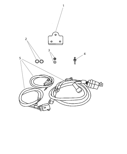 1999 Dodge Ram 3500 Fuel Pump/Level Unit Module Package Diagram for 5175538AA