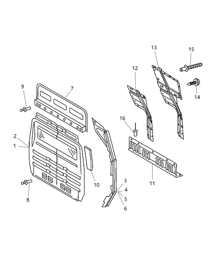 2004 Dodge Sprinter 3500 RIVET-Blind Bulb Diagram for 5125822AA