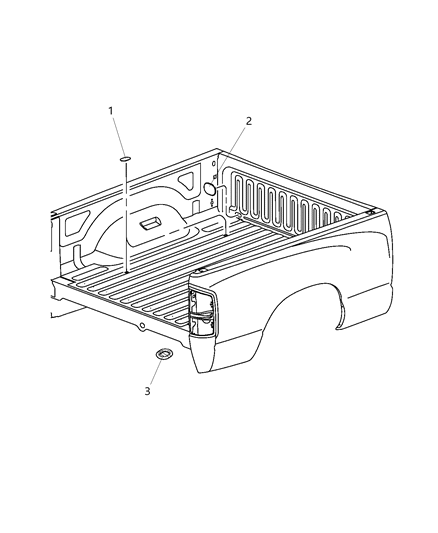 2014 Ram 3500 Pick-Up Box Plugs Diagram