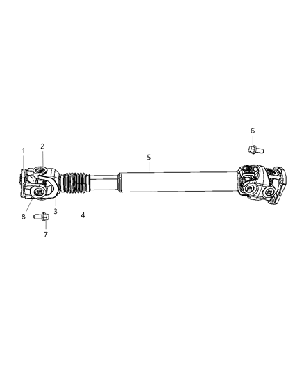 2011 Ram 3500 Pickup Shaft - Drive Diagram 1