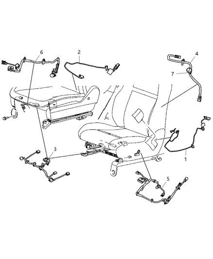 2006 Jeep Grand Cherokee Wiring-PRETENTIONER Diagram for 5183706AA