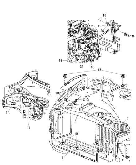 2009 Dodge Ram 3500 A/C Plumbing Diagram