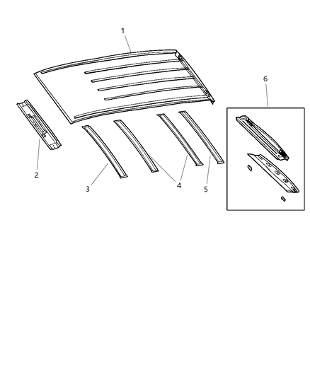 1997 Dodge Grand Caravan Bow-Roof Diagram for 4716959