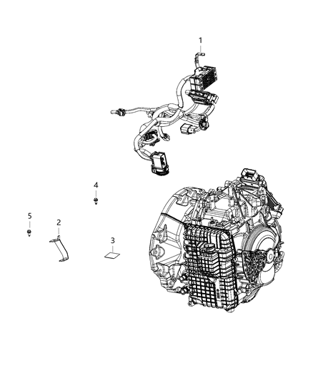 2021 Jeep Cherokee Wiring-Transmission Diagram for 68441135AB
