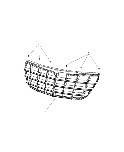 2008 Chrysler Pacifica Grille Diagram