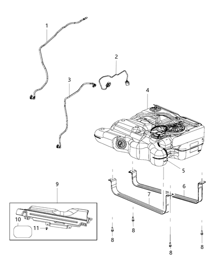 2017 Dodge Grand Caravan Fuel Tank Diagram