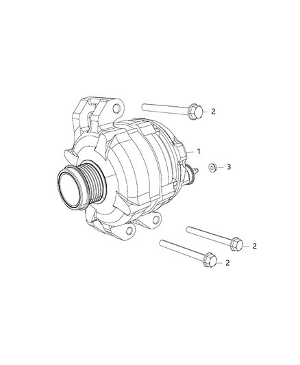 2017 Dodge Challenger Parts, Generator/Alternator & Related Diagram 1