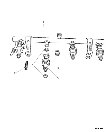 1999 Dodge Stratus Rail Diagram for 4669806AC