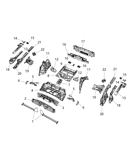 2020 Jeep Cherokee W/HOUSE-Rear Inner Diagram for 68292658AF