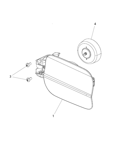 2013 Chrysler 300 Door-Fuel Fill Diagram for 68040387AB