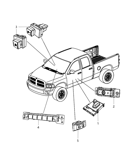 2012 Ram 5500 Switches Seat Diagram