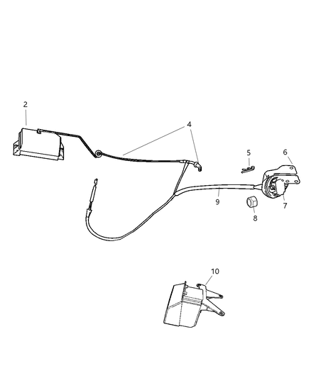 2004 Dodge Ram 3500 Cable-Speed Control Diagram for 5093348AA